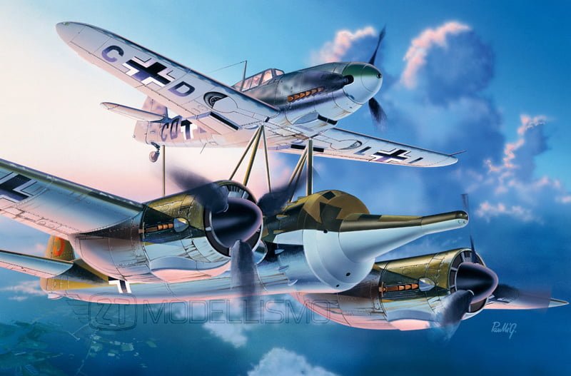 Italeri 072 - Mistel 1. Ju 88 A-4 & Bf 109 F-4 - 1:72