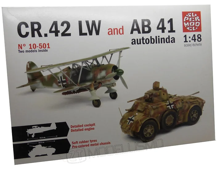 SuperModel 10-501 - CR. 42 LW & AB 41 autoblinda - 1:48