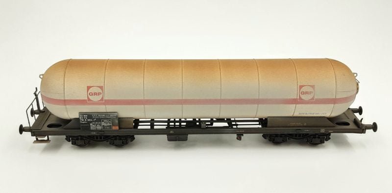 2T Modellismo 2TAC45094 - Set tre carri tipo Zagkk per trasporto gas FS sporcati - modelli base ACME - H0