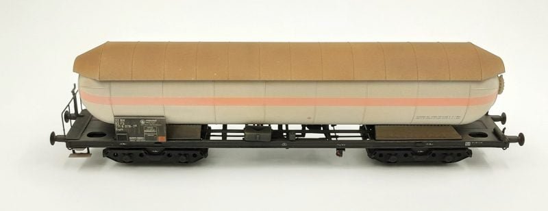 2T Modellismo 2TAC45094 - Set tre carri tipo Zagkk per trasporto gas FS sporcati - modelli base ACME - H0
