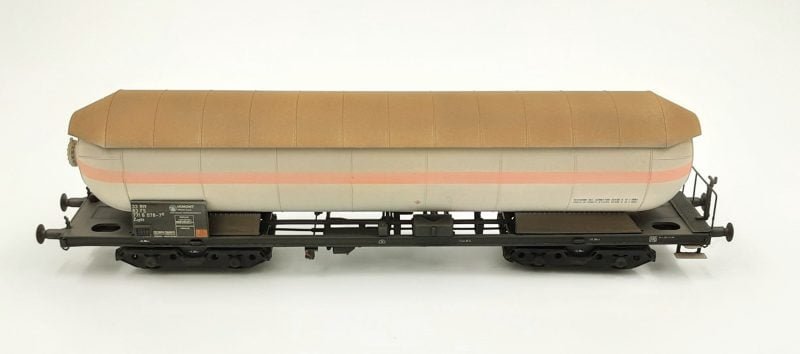2T Modellismo 2TAC45094 - Set tre carri tipo Zagkk per trasporto gas FS sporcati - modelli base ACME - H0