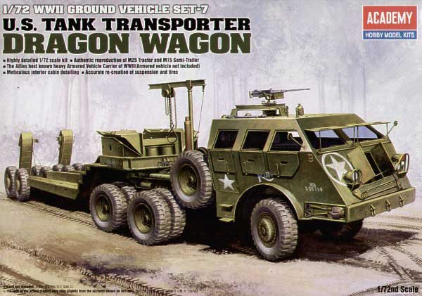Academy 13409 U.S. TANK TRANSPORTER DRAGON WAGON - 1:72
