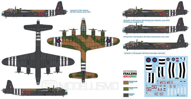 Italeri 1350 - Stirling Mk.IV - 1:72