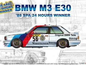 Hobby NuNu 24017 - AUTO BMW M3 E30 WINNER SPA 1988 - 1:24