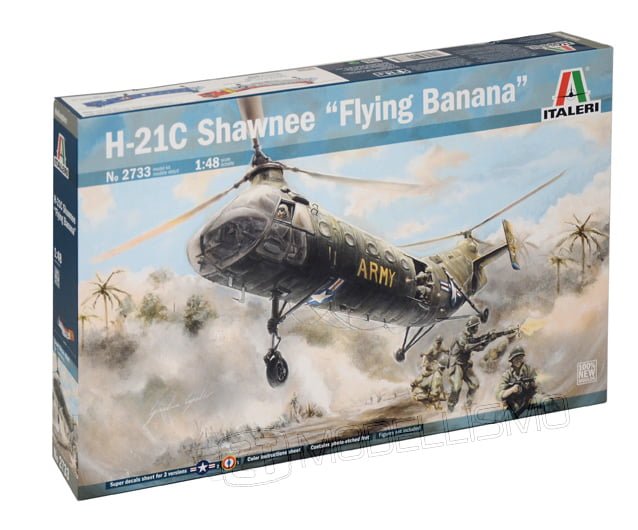 Italeri 2733 - H-21C Shawnee "Flying Banana" - 1:48