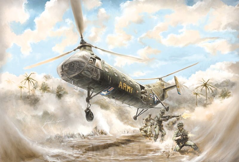 Italeri 2733 - H-21C Shawnee "Flying Banana" - 1:48