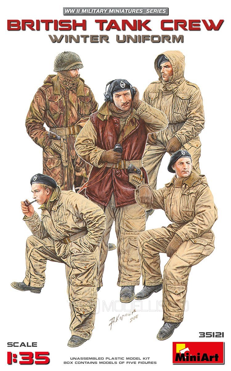 MiniArt 35121 - BRITISH TANK CREW. WINTER UNIFORM - 1:35