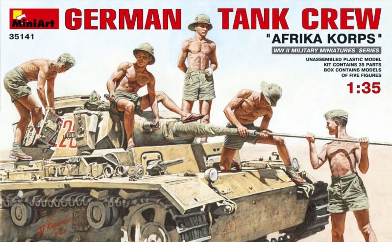 MiniArt 35141 - GERMAN TANK CREW “AFRIKA KORPS” - 1:35