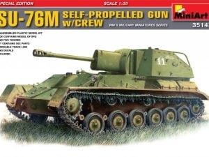MiniArt 35143 - SU-76M SOVIET SELF-PROPELLED GUN w/CREW - 1:35