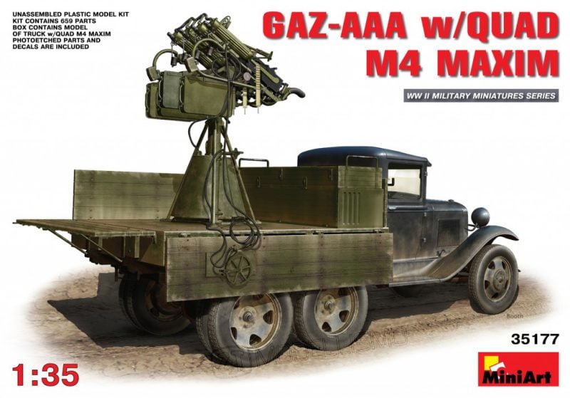 MiniArt 35177 - GAZ-AAA w/QUAD M4 MAXIM - 1:35