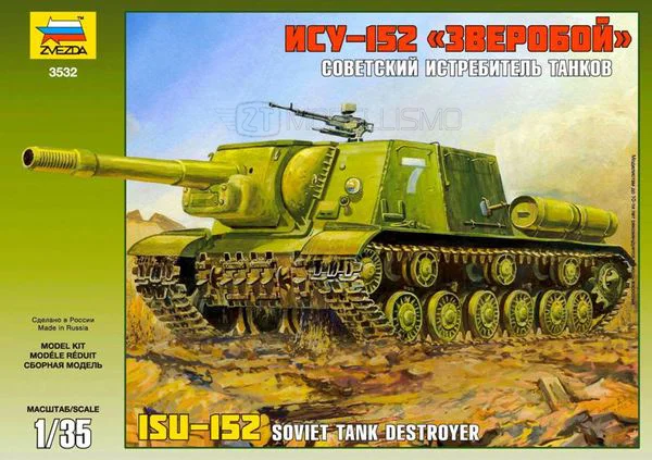 Zvezda 3532 - ISU-152 Soviet Tank Destroyer - 1:35