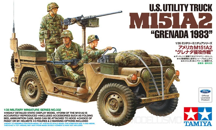 Tamiya 35332 - US UTILITY TRUCK M151A2 Grenada 1983 - 1:35