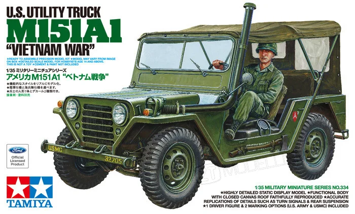 Tamiya 35334 - US UTILITY TRUCK M151A1 Vietnam War - 1:35