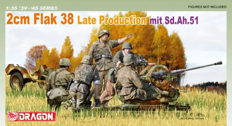 Dragon 6546 - 2cm FlaK 38 Late Production - 1:35