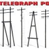 MiniArt 35541a - Pali del telegrafo - 1:35