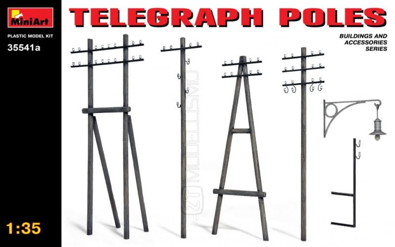 MiniArt 35541a - Pali del telegrafo - 1:35