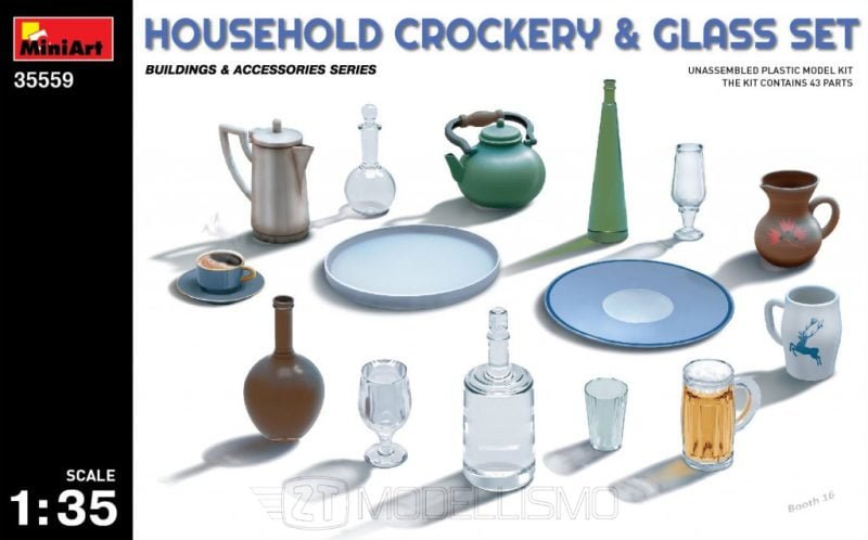 MiniArt 35559 - Household crockery & glass set - 1:35