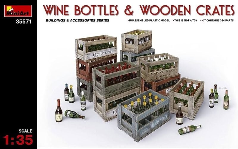MiniArt 35571 - Wine bottles and wooden crates - 1:35