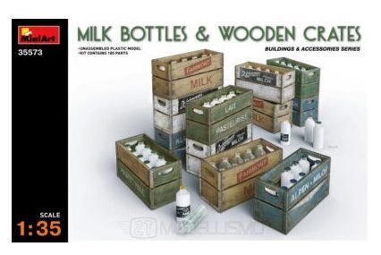 MiniArt 35573 - Milk bottles and wooden crates - 1:35