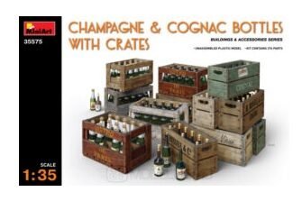 MiniArt 35575 - Champagne & Cognac bottles with crates - 1:35