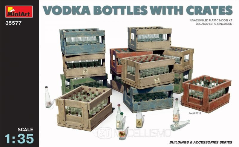 MiniArt 35577 - Vodka bottles with crates - 1:35