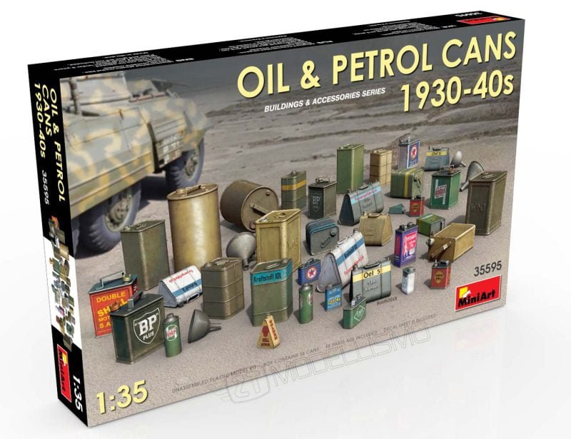MiniArt 35595 - Oil and petrol cans 1930/40s - 1:35