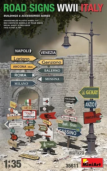 MiniArt 35611 - ROAD SIGNS WWII ITALY - 1:35