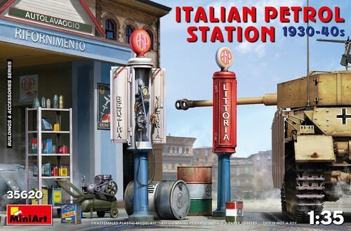 MiniArt 35620 - Italian Petrol Station 1930-40s - 1:35