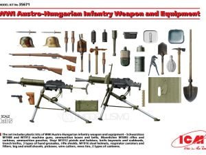 ICM 35671 - WWI German Infantry Weapon and Equipment - 1:35