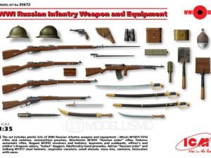 ICM 35672 - WWI Russian Infantry Weapon and Equipment - 1:35