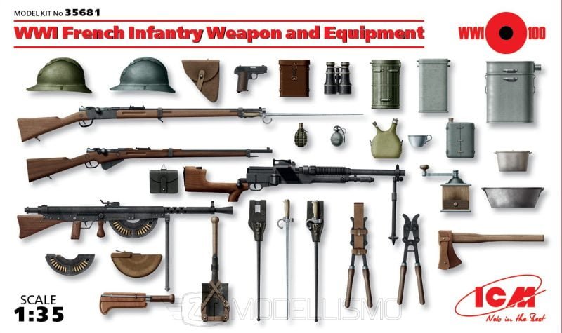 ICM 35681 - WWI German Infantry Weapon and Equipment - 1:35
