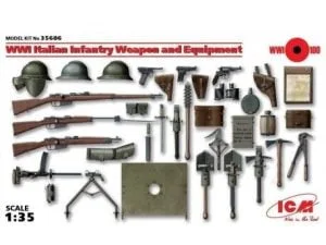 ICM 35686 - WWI Italian Infantry Weapon and Equipment - 1:35