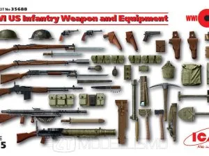 ICM 35688 - WWI US Infantry Weapon and Equipment - 1:35