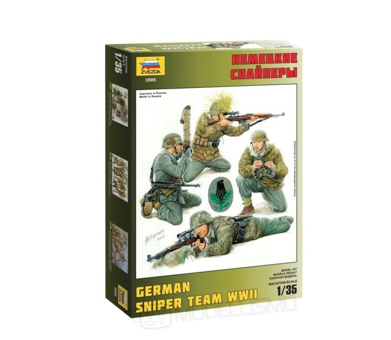 Zvezda 3595 - German sniper team WWII - 1:35