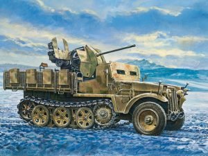 Italeri 371 - Sd. Kfz.10/5 Demag D7 with FLAK 38 - 1:35