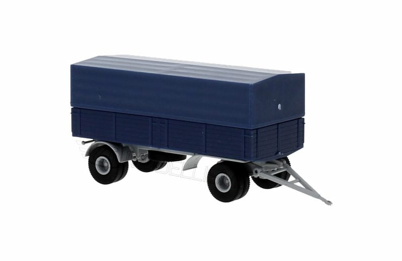 Brekina 55330 - Rimorchio telonato due assi - H0