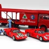 Brekina 58477 - Fiat 643 bisarca e team "Alfa Romeo" con due Daytona - H0