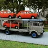 2TBK58478-127A - set FIAT 642 + 3 FIAT 127 arancio - H0