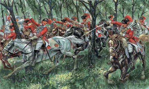 Italeri 6044 - British light cavalry, Guerra d'Indipendenza americana - 1:72