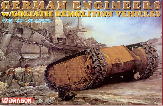 Dragon 6103 - German Engineers w/Goliath demolition vehicles - 1:35