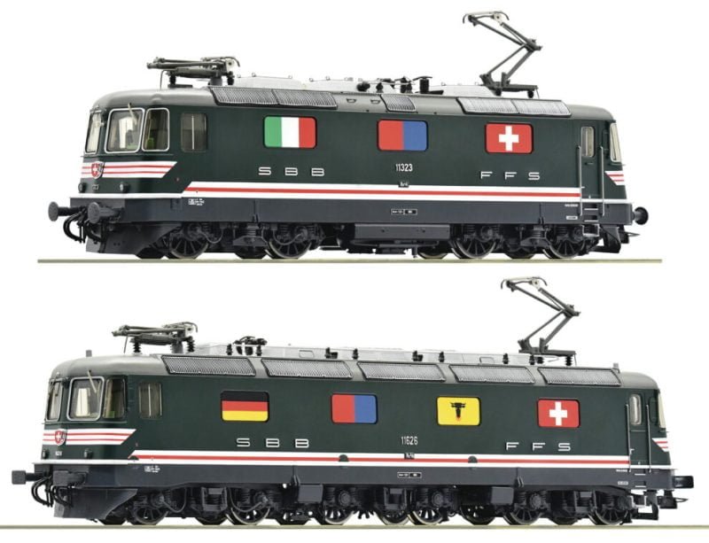 Roco 71414 - Re 10/10 SBB in livrea commemorativa “100 anni della Ferrovia del Gottardo” (1982) - H0