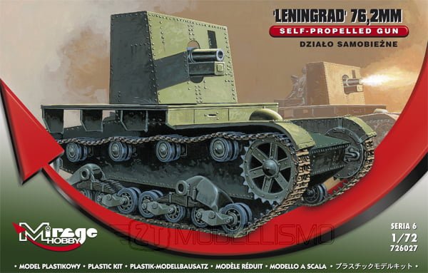 Mirage Hobby 726027 - Self-propeled Gun: Leningrad 76.2mm - 1:72