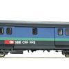 Roco 74568 - Bagagliaio EW II tipo D delle Ferrovie federali svizzere in livrea "Pappagallo" - H0