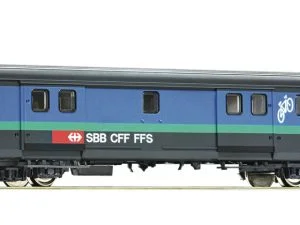 Roco 74568 - Bagagliaio EW II tipo D delle Ferrovie federali svizzere in livrea "Pappagallo" - H0