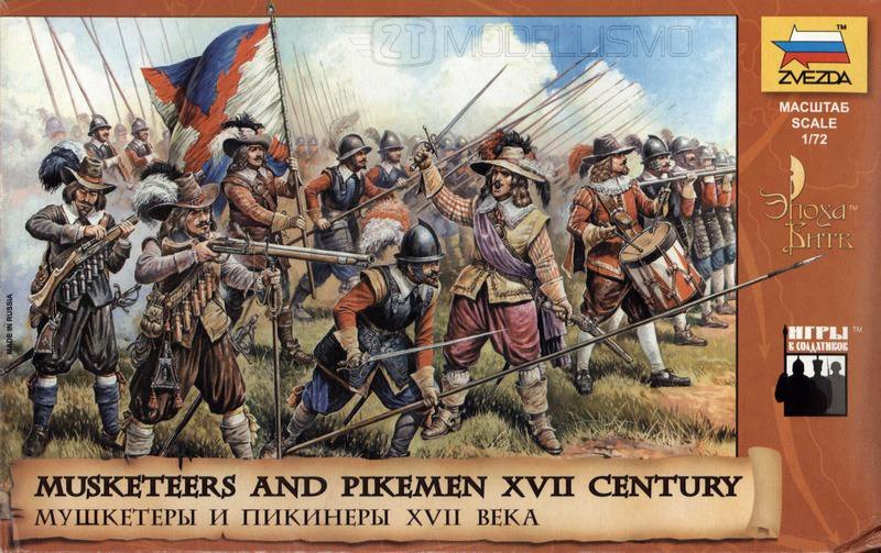 Zvezda 8061 - Musketeers and Pikemen - 1:72
