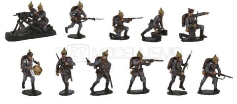 Zvezda 8083 - german infantry of World War I - 1:72