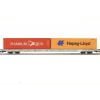 IGRA 96010071 - Sggns-XL 80' VTG + 2x40 Hamburg Sud + Hapag Lloyd, grigio, logo VTG - H0