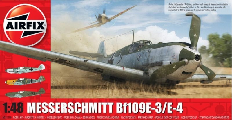 Airfix A05120B - Messerschmitt Bf109E-3/E-4 - 1:48