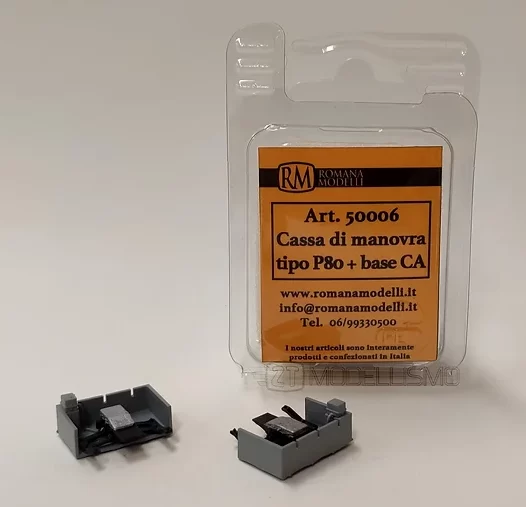 Romana Modelli 50006 – Cassa di manovra scambi tipo P80+base in CAP - H0
