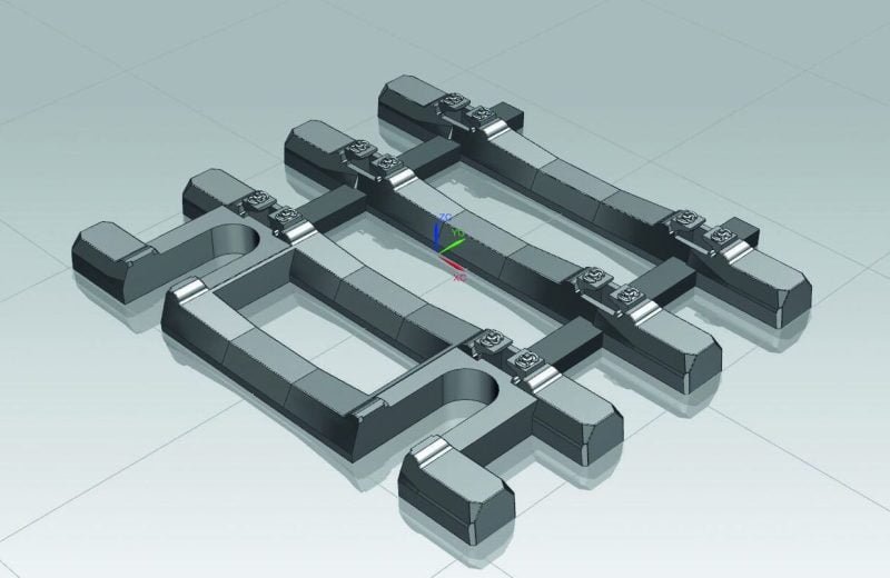 Piko 55151 - Traversina flessibile 31mm per binario flessibile con traversine in cemento - H0